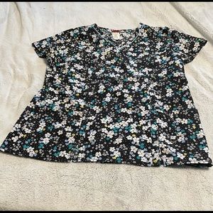 Dickies floral scrub top